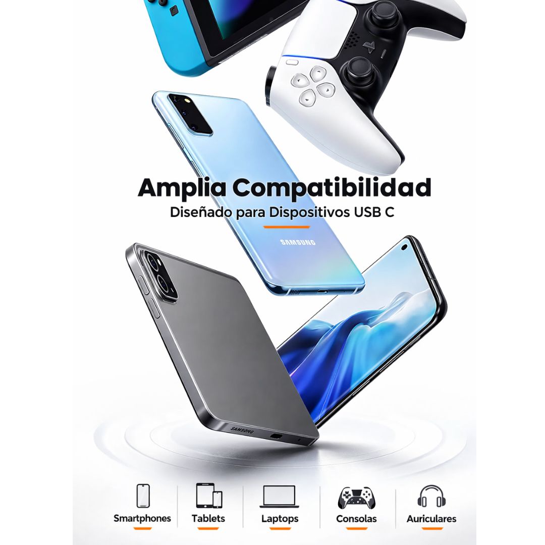 Cable USB-A a USB-C UGREEN 1 Metro 3A QC 3.0 Carga Rápida US288