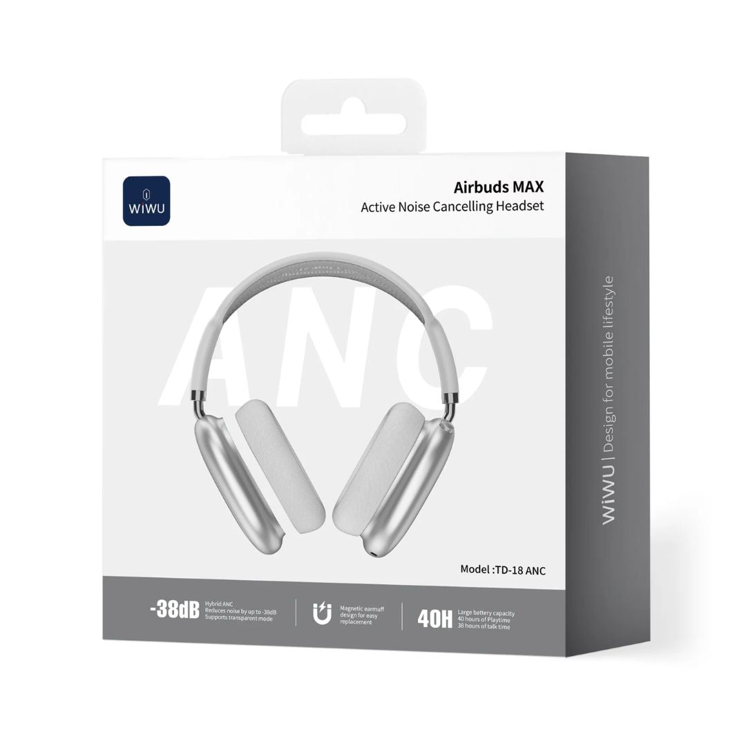 Audífonos Bluetooth WIWU Airbuds MAX TD-18 ANC 40h