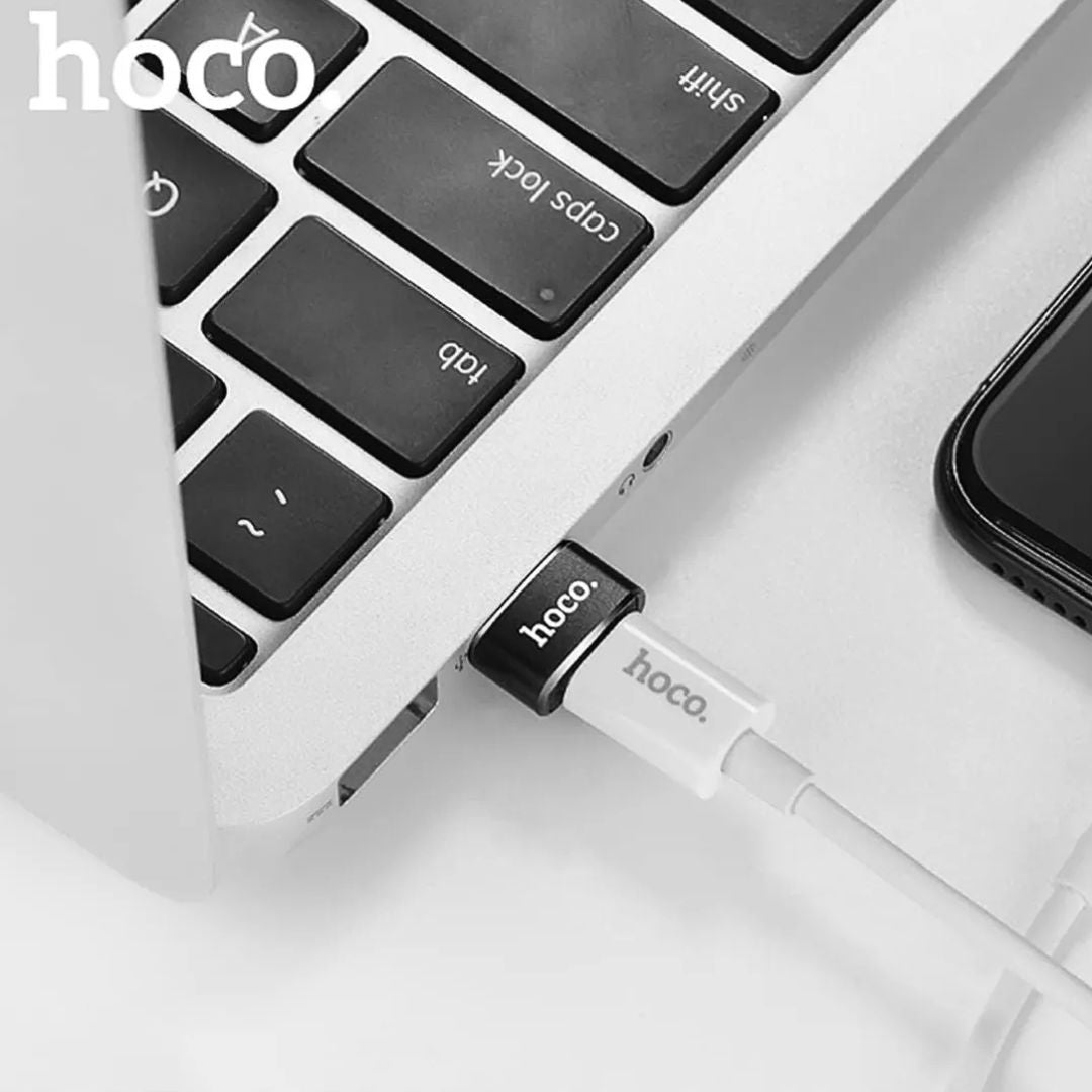 Adaptador USB-A a Tipo C Hoco UA6 OTG para Carga y Transferencia de Datos