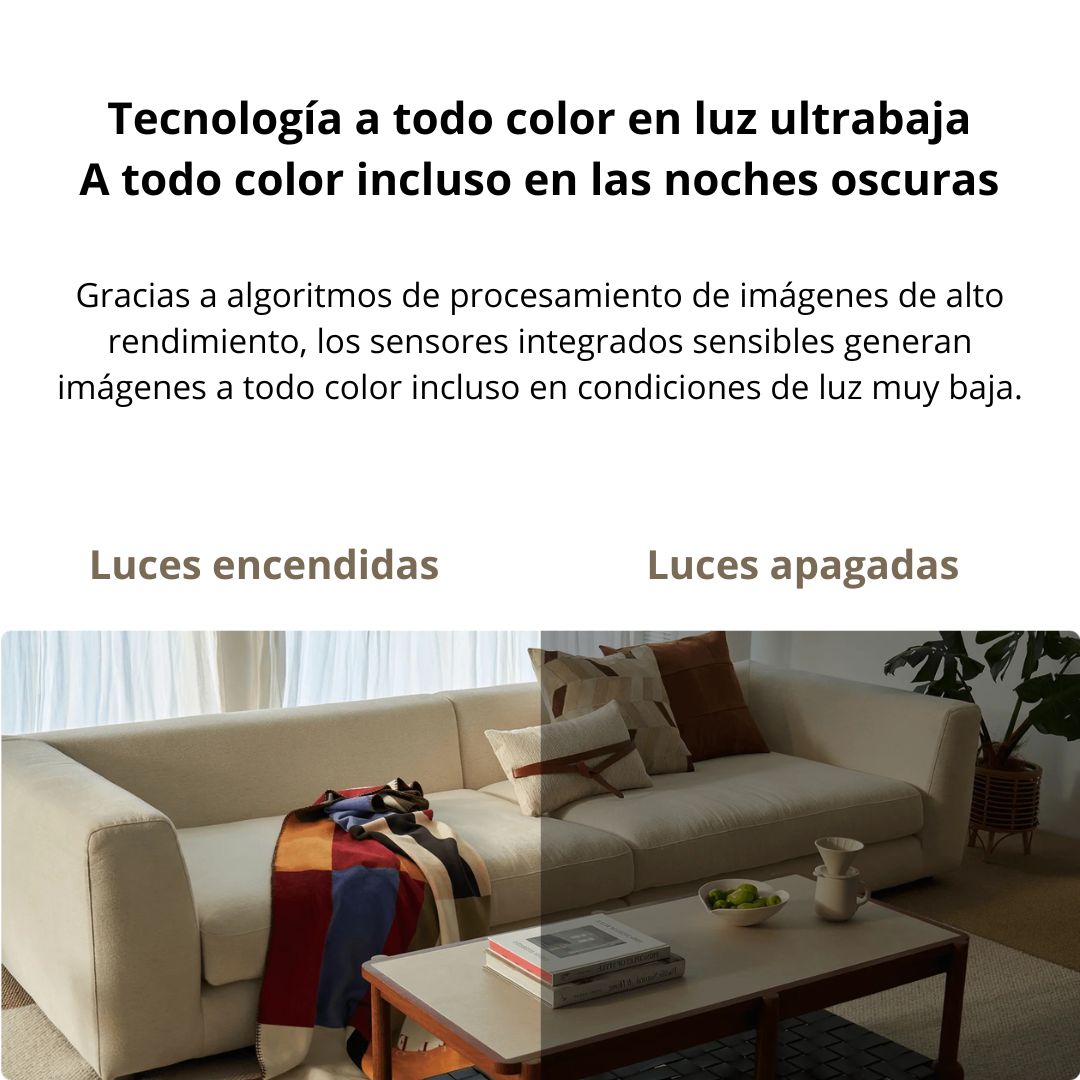 Cámara WiFi Xiaomi Smart Camera C100 2K 3MP WiFi 6 con IA y Audio Bidireccional