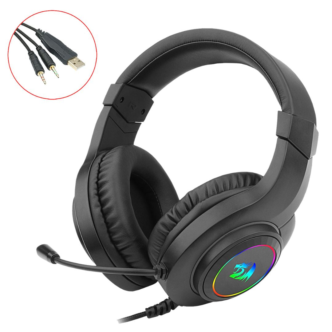 Audífonos Gamer Redragon H260RGB Hylas con Micrófono RGB Sonido Estéreo 50mm