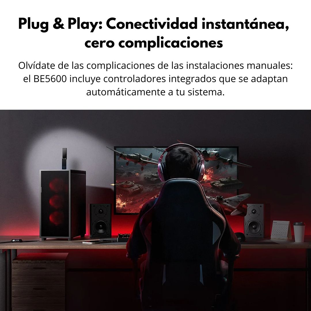 Adaptador WiFi 7 USB 3.0 Cudy WU6500 BE6500 Tri Band