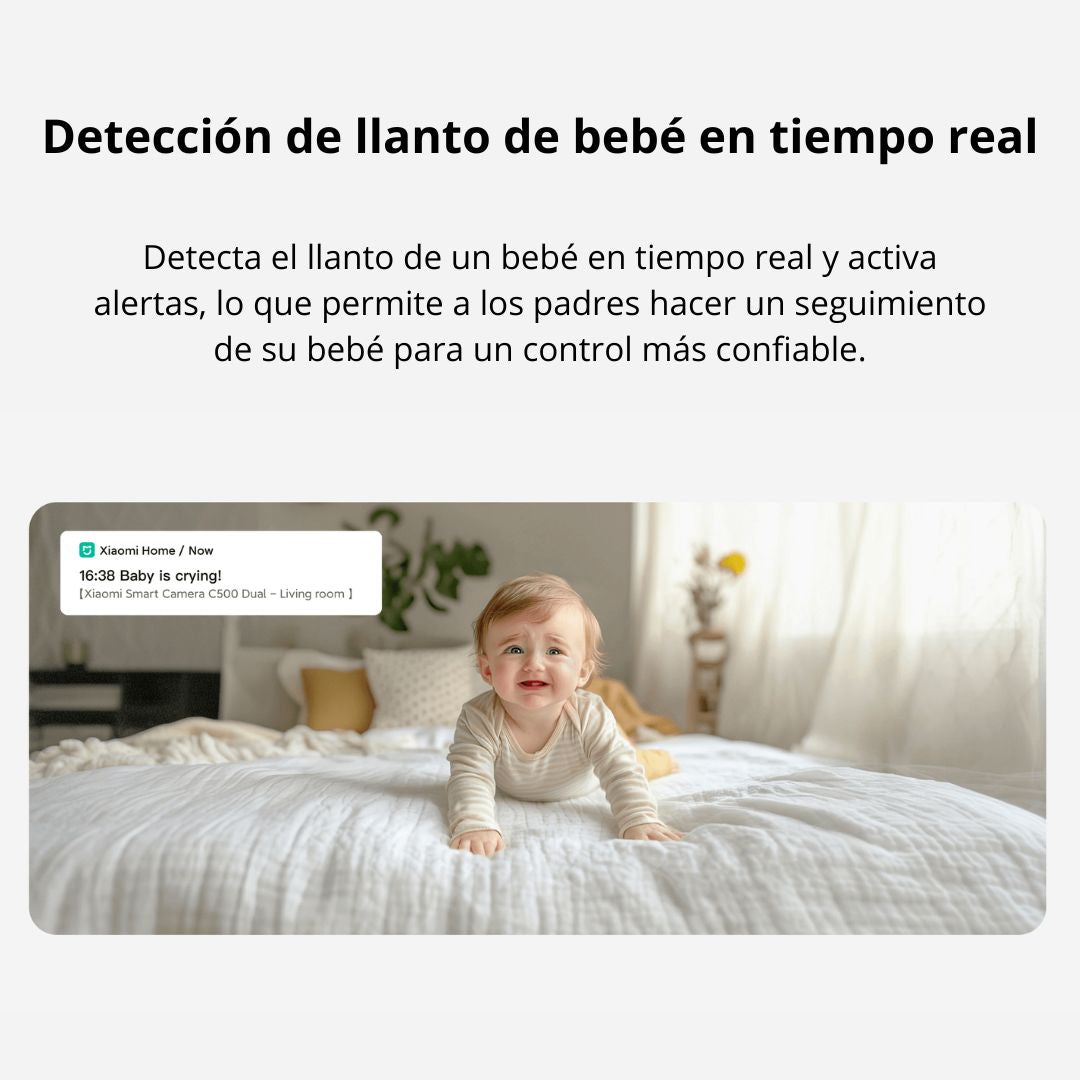 Cámara WiFi Xiaomi C300 Dual Doble Lente 3MP IA WiFi 6 y Audio Bidireccional