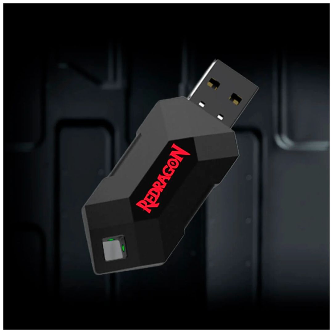 Mando Inalámbrico Redragon G808 Pro V1 para Switch PC PS3 2.4G USB con Turbo y Macros