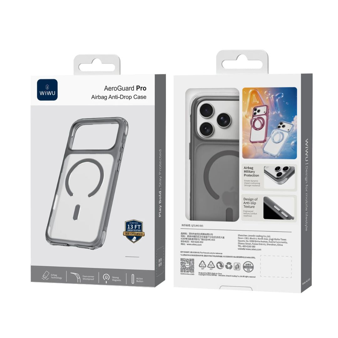 Case WIWU AeroGuard Pro iPhone 17/18 Pro Max MagSafe Anticaídas 4m