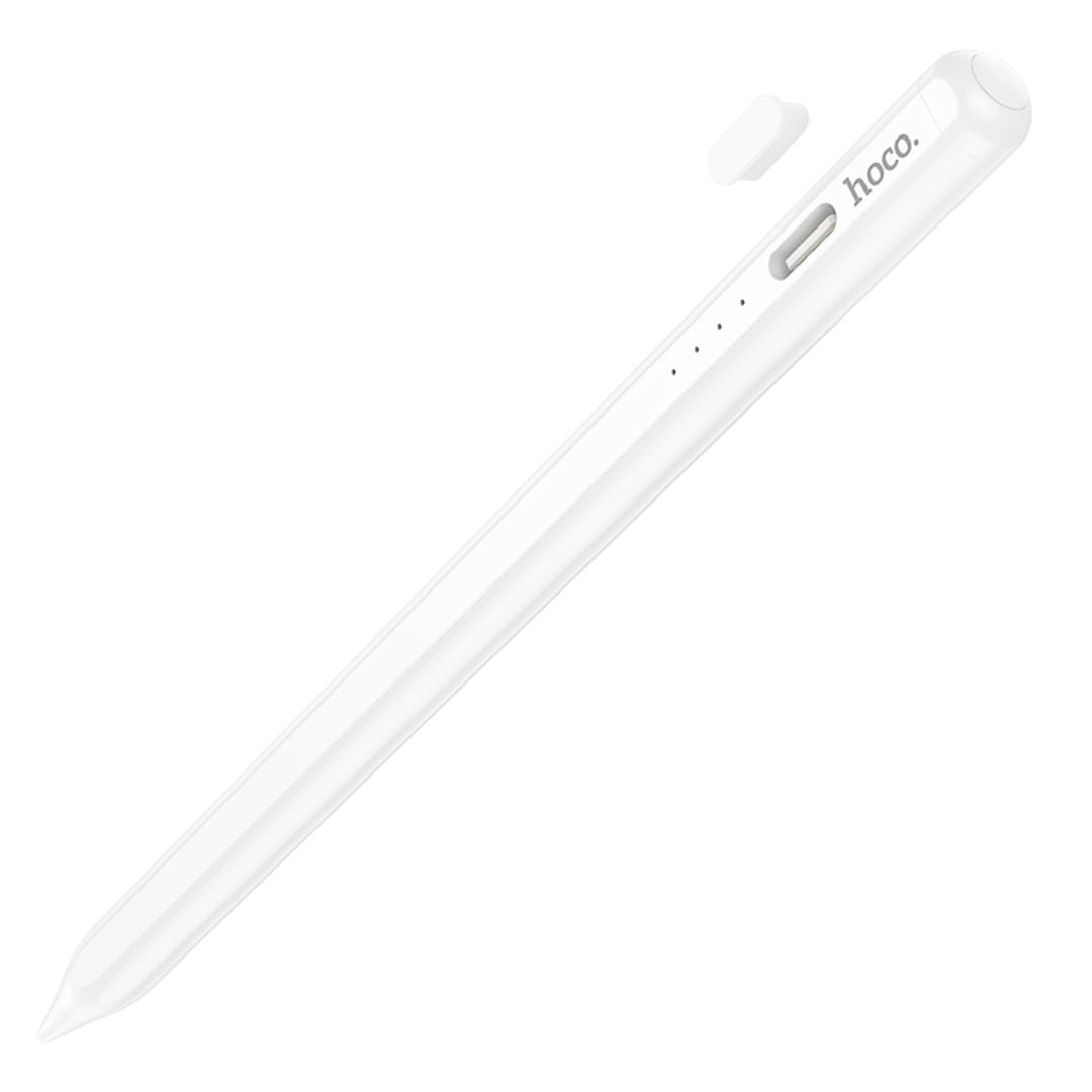 Lápiz Capacitivo para iPad Hoco GM114 con Rechazo de Palma, Detección de Inclinación, Fijación Magnética y Carga USB-C