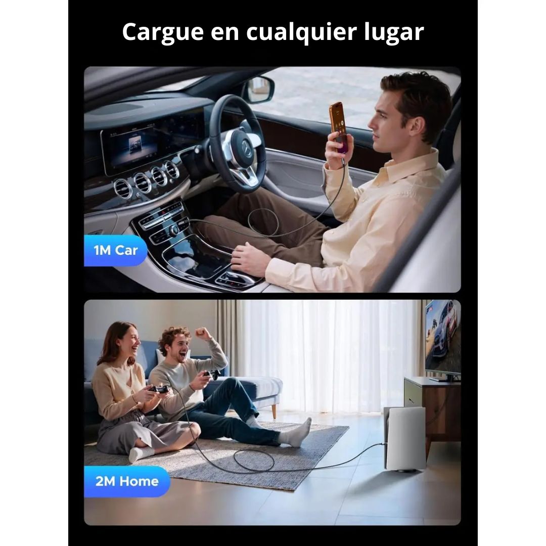 Cable USB-C a USB-C UGREEN L530 240W 1m Pantalla Digital Carga Rápida PD Trenzado