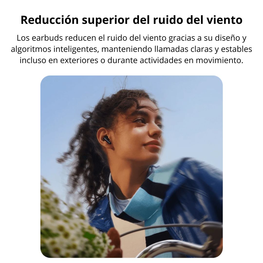 Audífonos Bluetooth Redmi Buds 8 Lite ANC 42dB con IA y 36 Horas de Batería