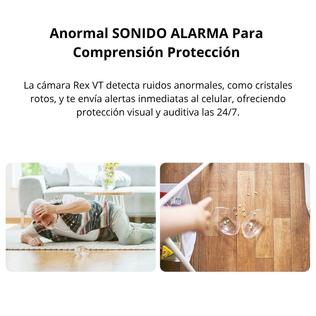 Cámara de Seguridad WiFi IMOU Rex VT 3K 5MP 360° con Videollamada y Audio Bidireccional