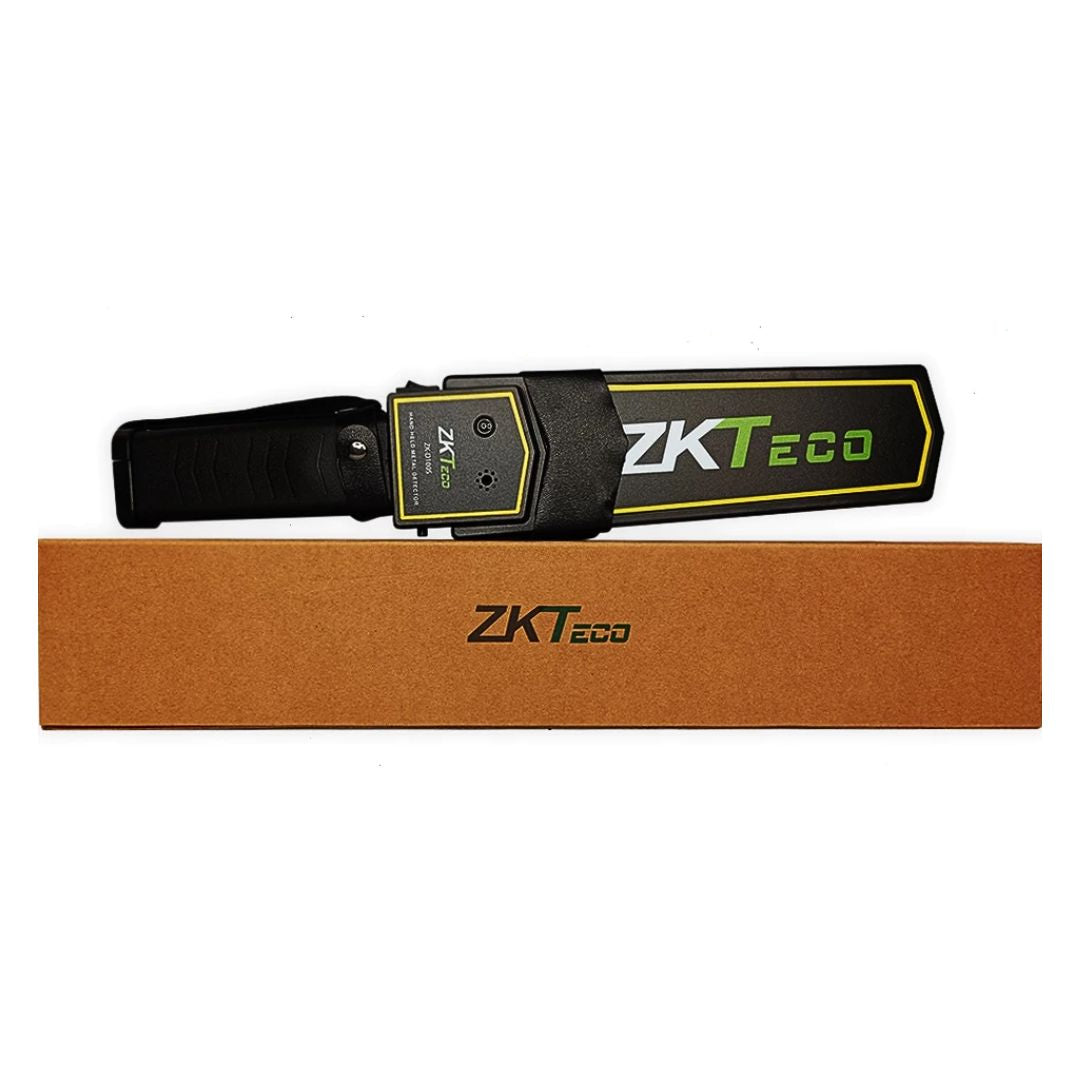 Detector de Metales Portátil ZKTeco ZK-D100S para Seguridad con Alarma Sonora Vibración y Luz