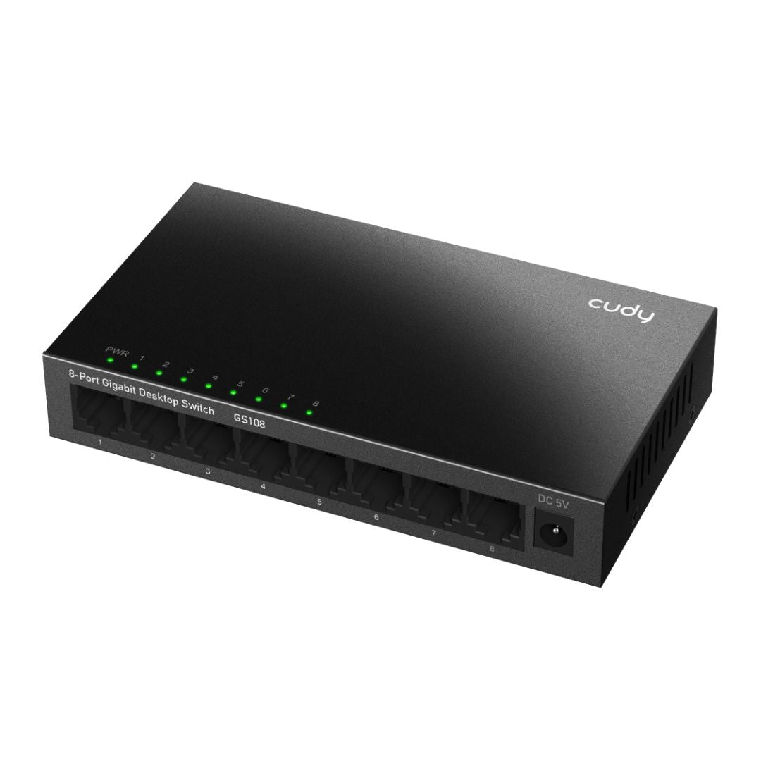 Switch de Red Gigabit Ethernet Cudy GS108 8 Puertos RJ45 Metálico