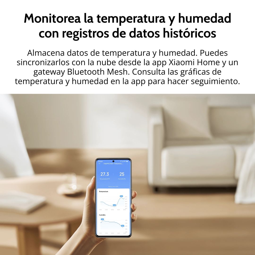 Sensor de Temperatura y Humedad Xiaomi Monitor 3 Mini