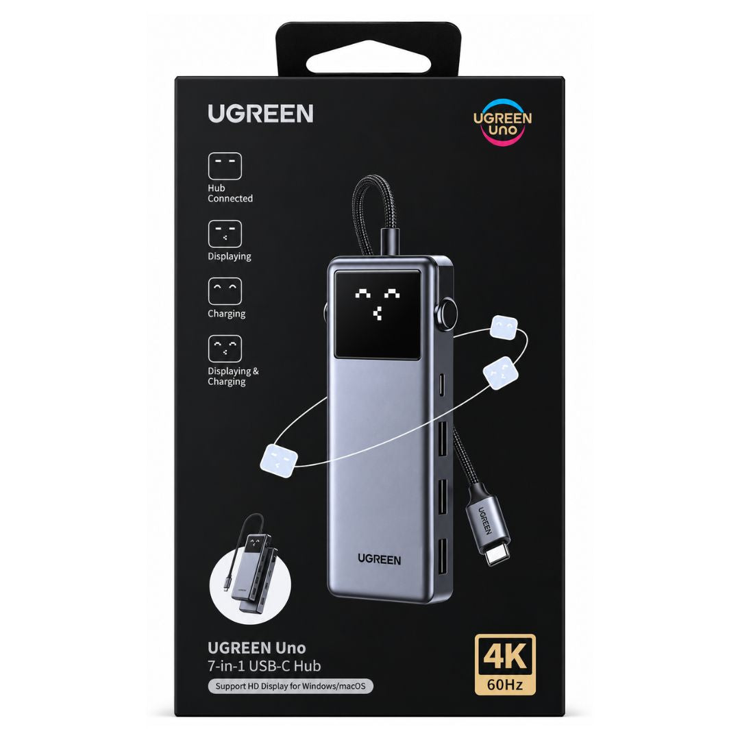 Hub USB-C 7 en 1 UGREEN CM888 HDMI 4K60Hz PD100W Ethernet
