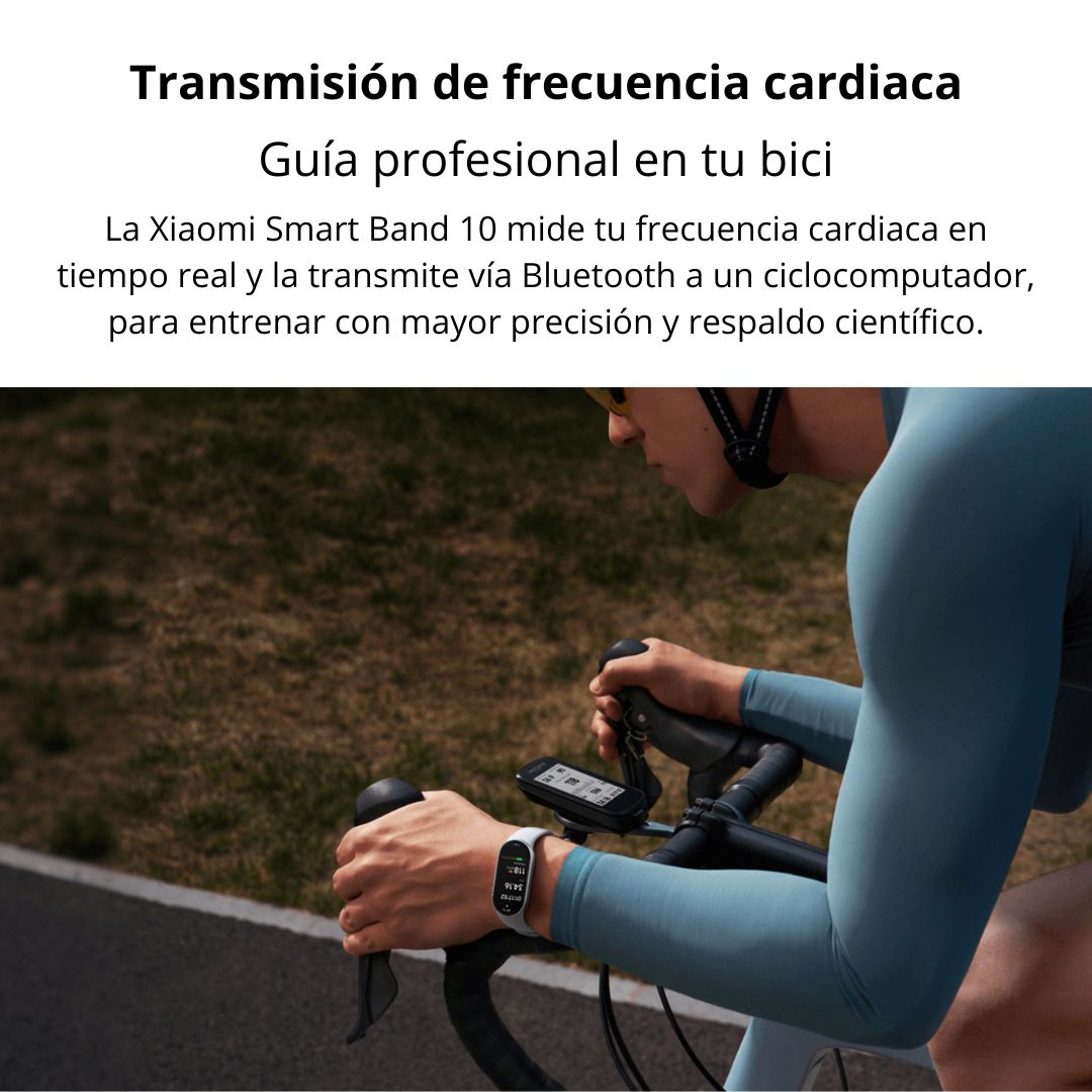 Smart Band Xiaomi 10 AMOLED 1.72 150 Modos 5ATM y Batería 21 Días