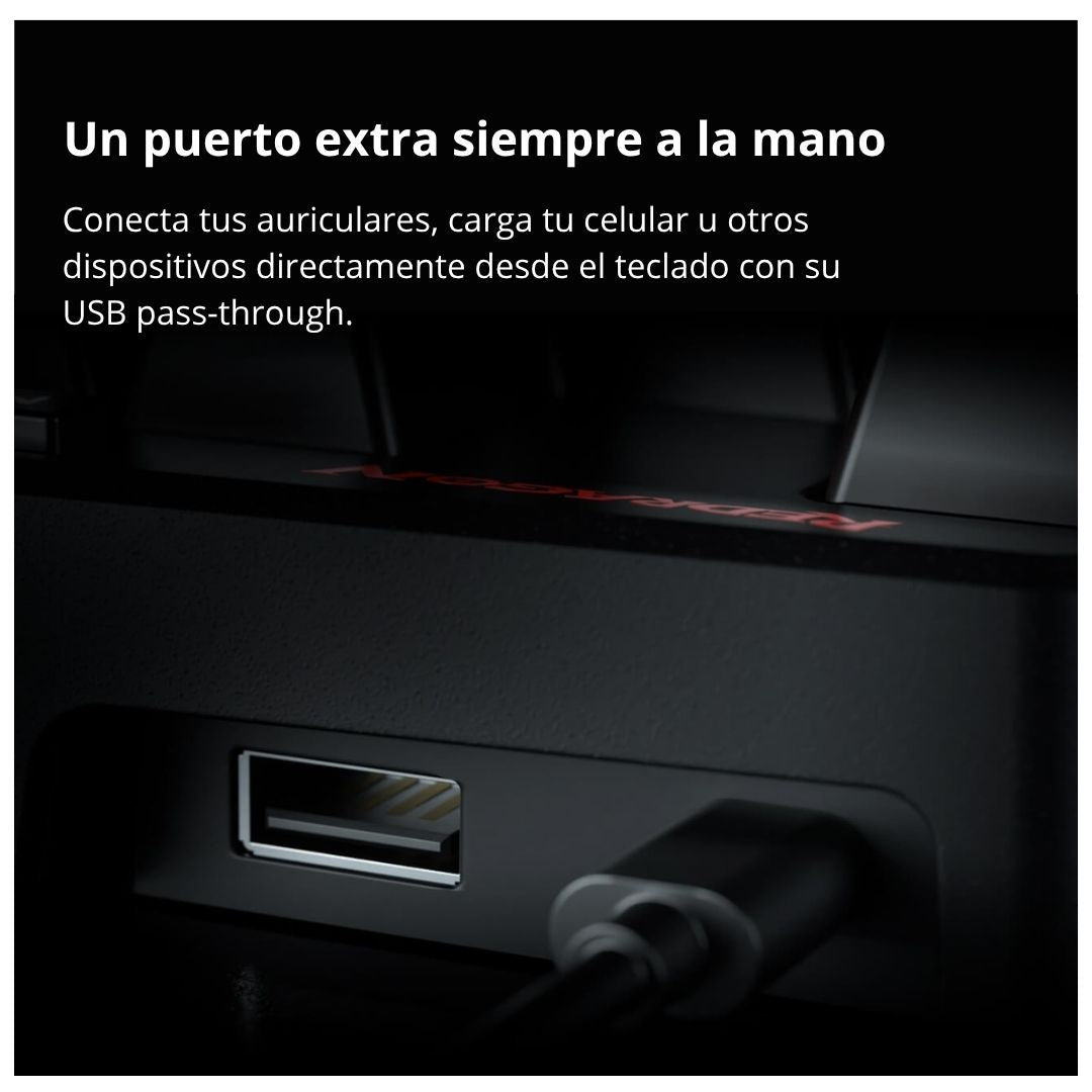 Teclado Mecánico Gamer Redragon DITI RGB Una Mano con Macros