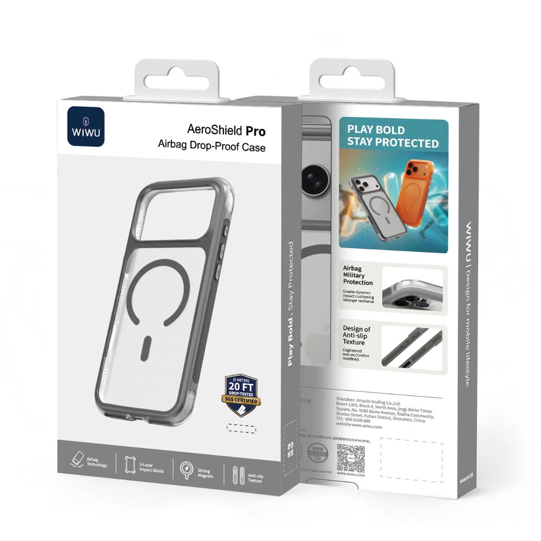 Case WIWU AeroShield Pro iPhone 17/18 Pro Max MagSafe Anticaídas 6m