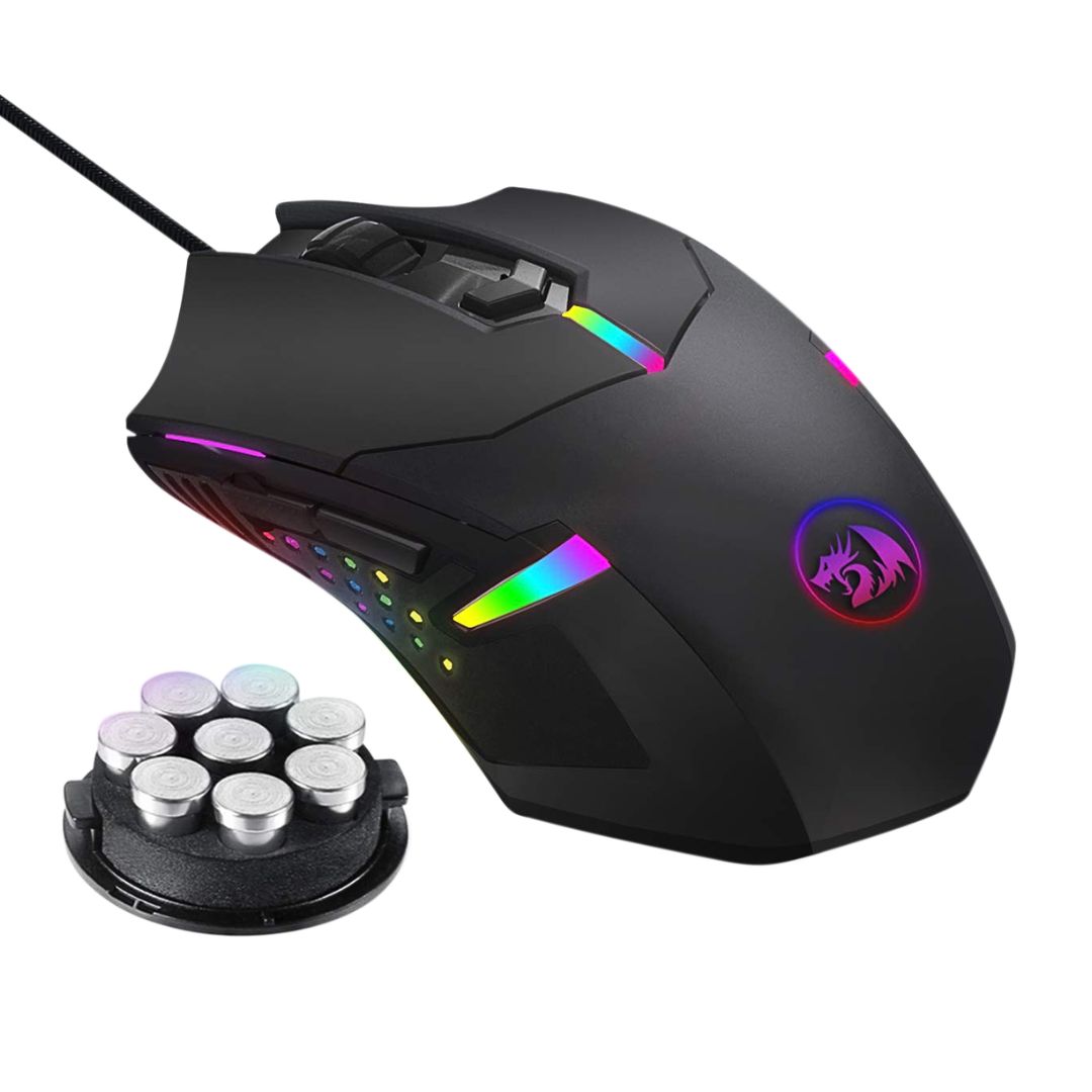 Mouse Gamer Redragon M601-RGB Centrophorus2 7200 DPI RGB con 6 Botones Programables