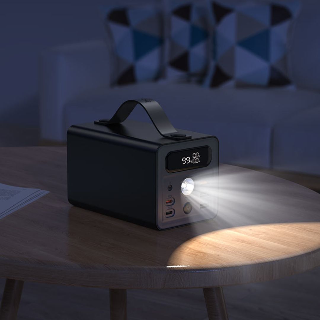 Power Bank Hoco J138 60000mAh 22.5W PD20W con Salida DC 12V y Luz LED