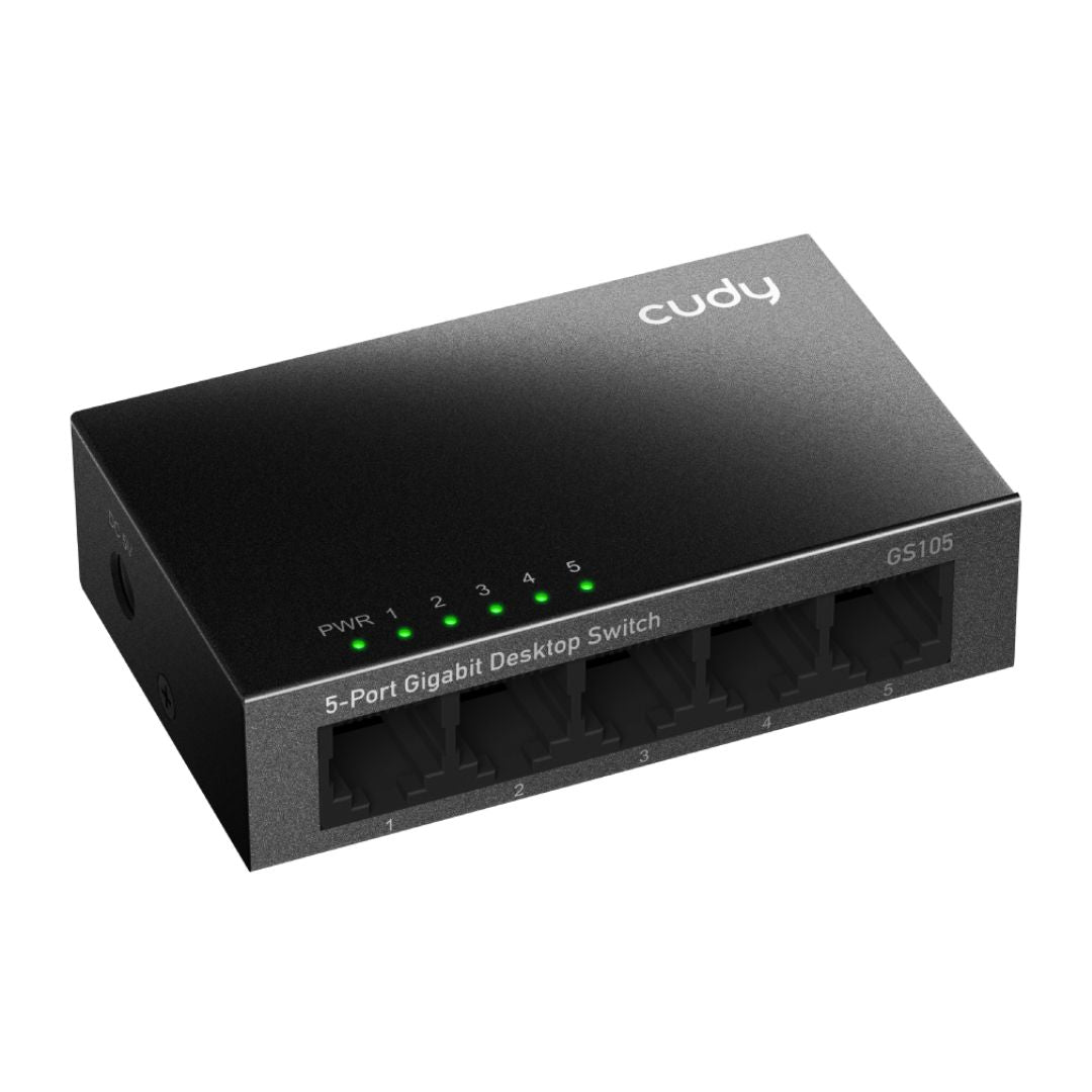 Switch de Red Gigabit Ethernet Cudy GS105 5 Puertos Metálico