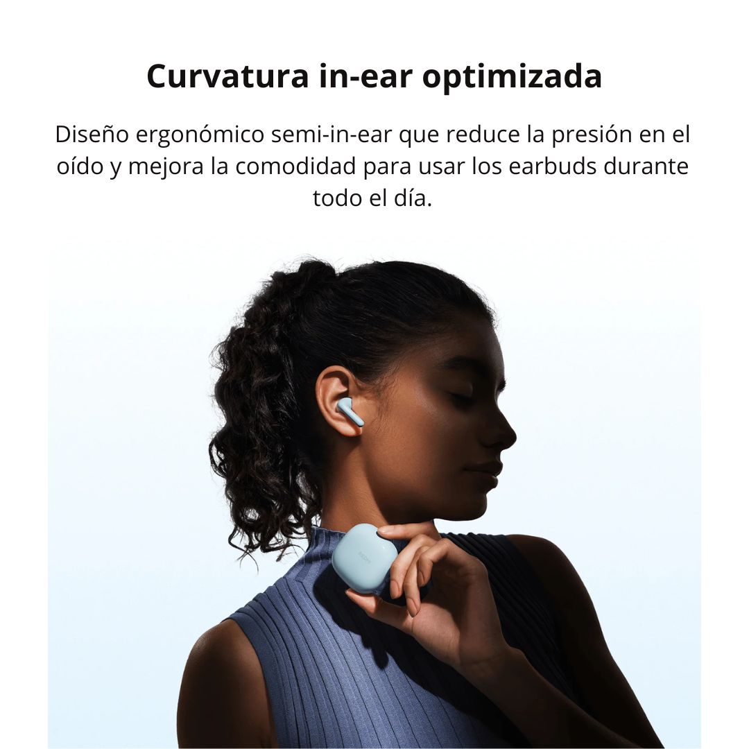 Audífonos Bluetooth Redmi Buds 8 Active Semi In Ear Micrófono IA y Batería 37 Horas