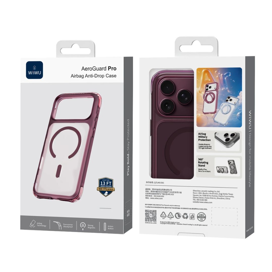 Case WIWU AeroGuard Pro iPhone 17/18 Pro MagSafe Anticaídas 4m