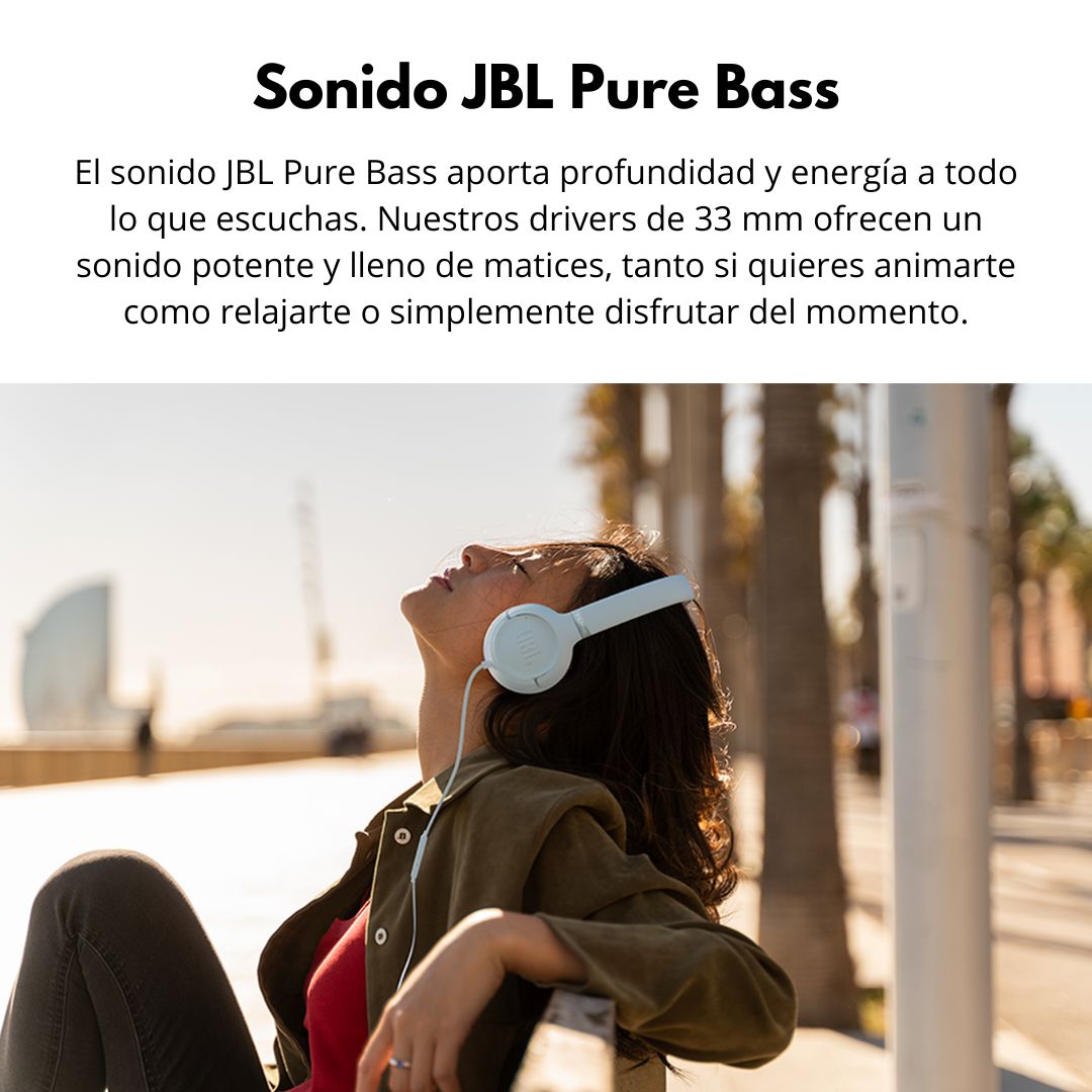 Audífonos JBL Tune 530C USB-C Hi-Res 24bit 96kHz Pure Bass