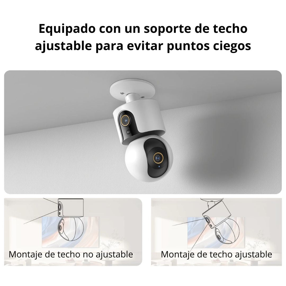 Cámara WiFi Xiaomi C300 Dual Doble Lente 3MP IA WiFi 6 y Audio Bidireccional
