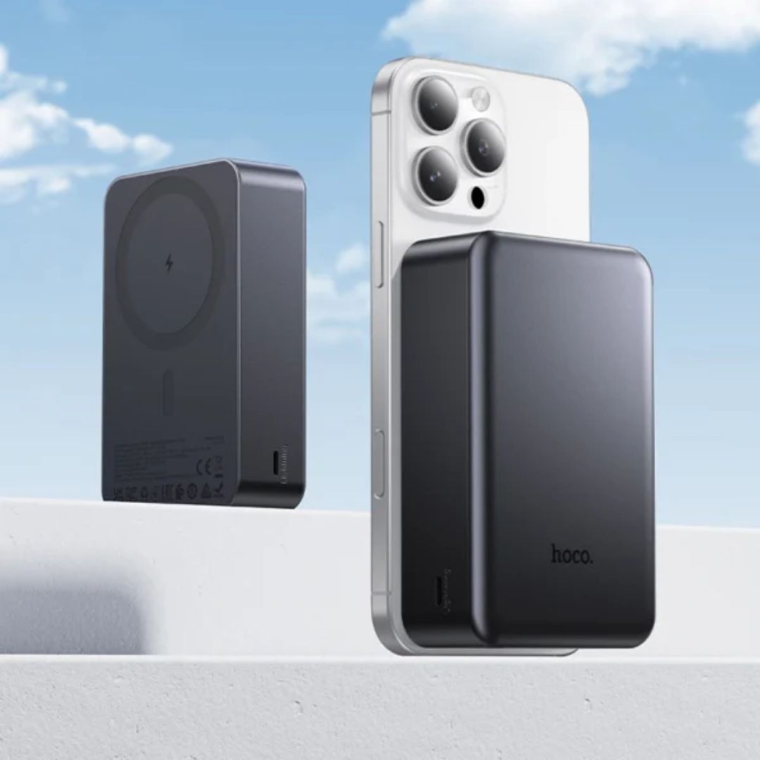 Power Bank Magnético Inalámbrico 20000 mAh Hoco J160B con Carga Rápida 20W USB-C y MagSafe