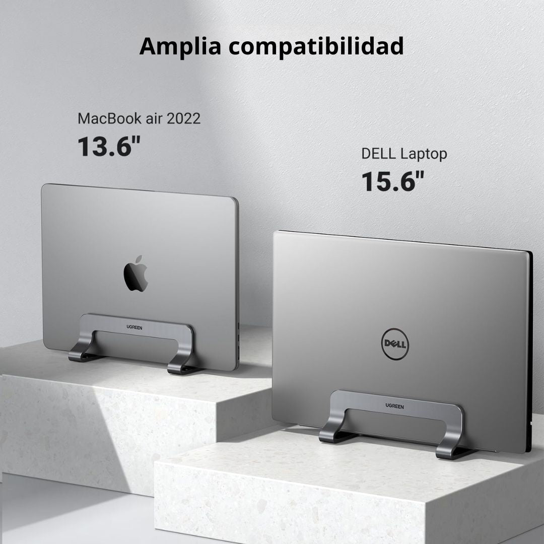 Soporte Vertical UGREEN LP258 para Laptop Ajustable de Aluminio hasta 17.3 Pulgadas