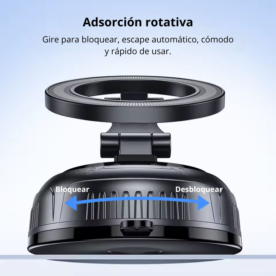 Soporte Magnético para Celular Hoco H92 con Ventosa de Succión y Rotación 360° para Auto