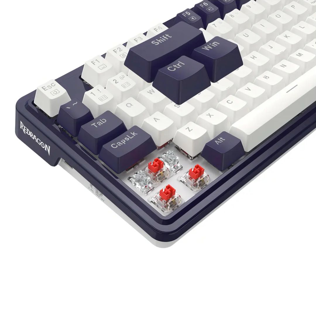 Teclado Mecánico Gamer Redragon Ucal Pro K673WB-RGB-PRO 75% Inalámbrico Bluetooth y Cable USB-C con Perilla