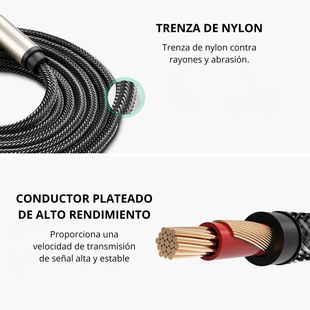 Cable de Audio UGREEN AV128 6.35 mm TRS Macho a Macho HiFi 3m