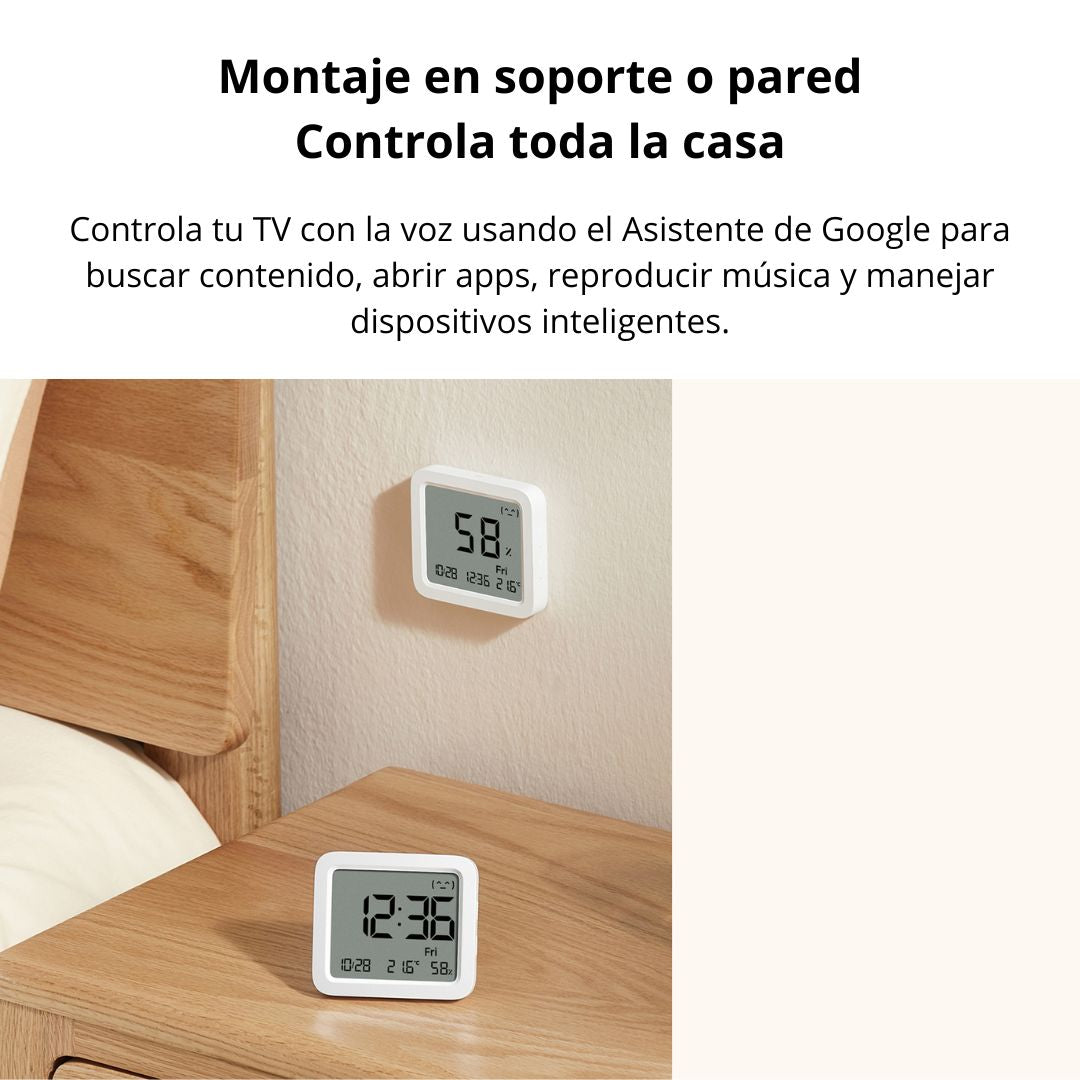 Sensor Xiaomi Temperatura y Humedad Smart Monitor 3 Bluetooth Pantalla LCD