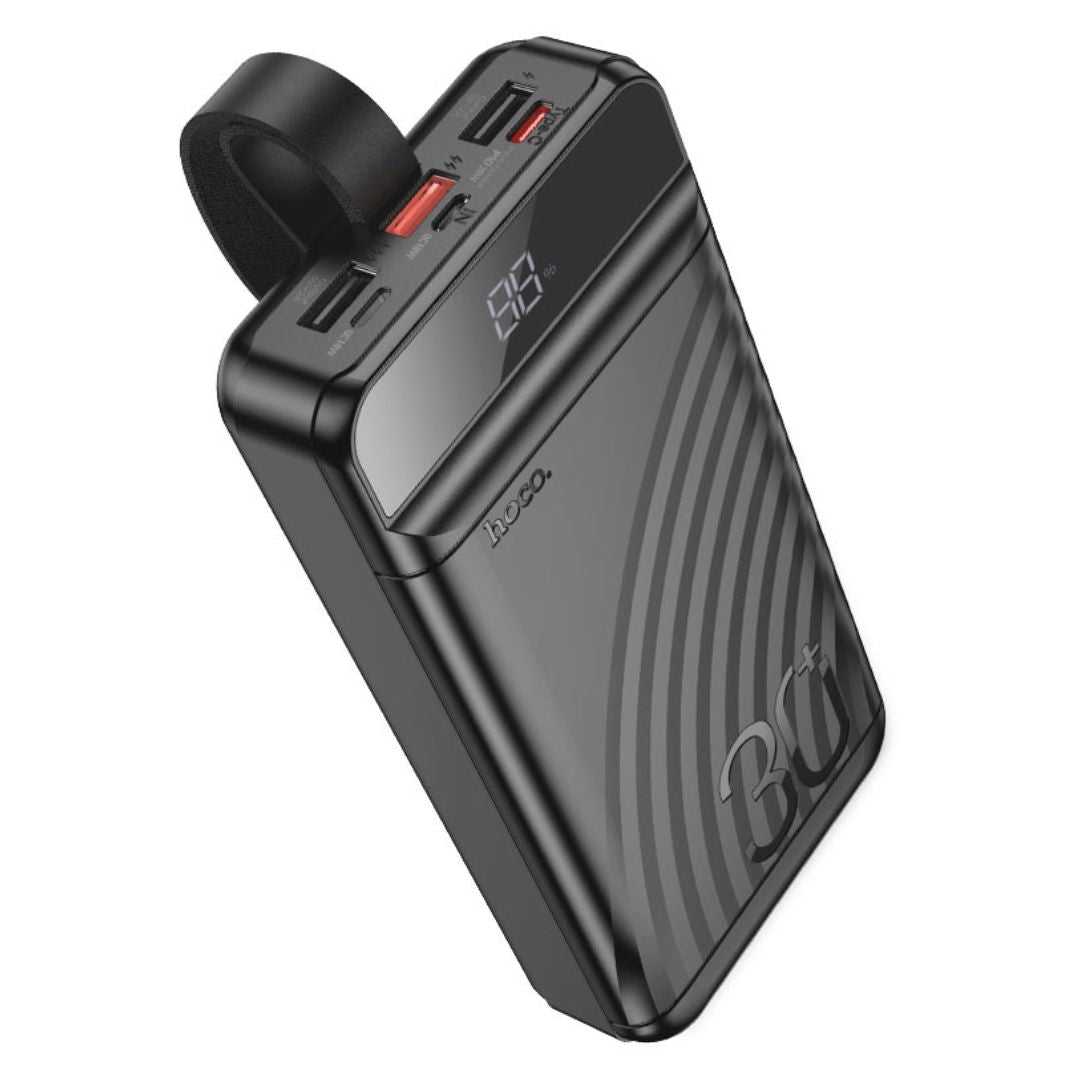 Power Bank 30000 mAh Hoco J123B con Carga Rápida 22.5W PD 20W Pantalla LED y Linterna