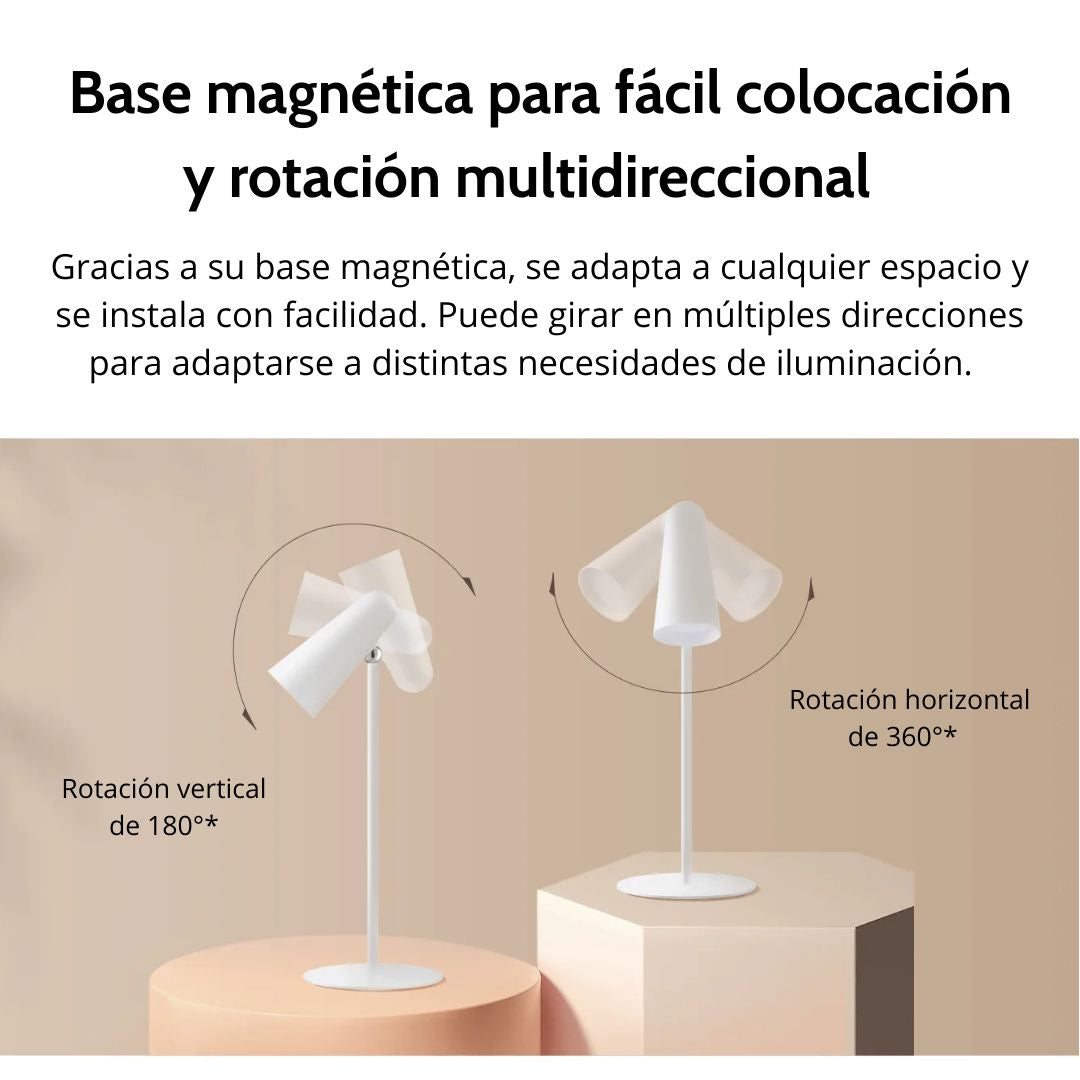 Lámpara Xiaomi Recargable 3 en 1 Escritorio Clip Linterna