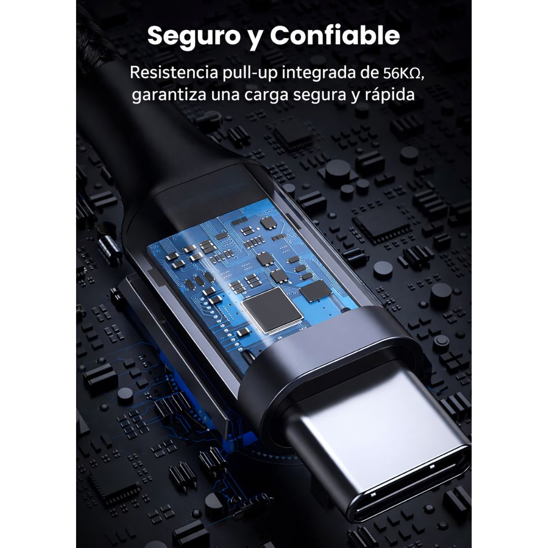 Cable USB-A a USB-C UGREEN 1 Metro 3A QC 3.0 Carga Rápida US288