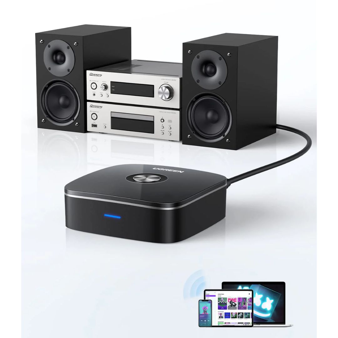 Receptor Bluetooth UGREEN CM106 Audio Inalámbrico 5.1 con Salida 3.5 mm y RCA