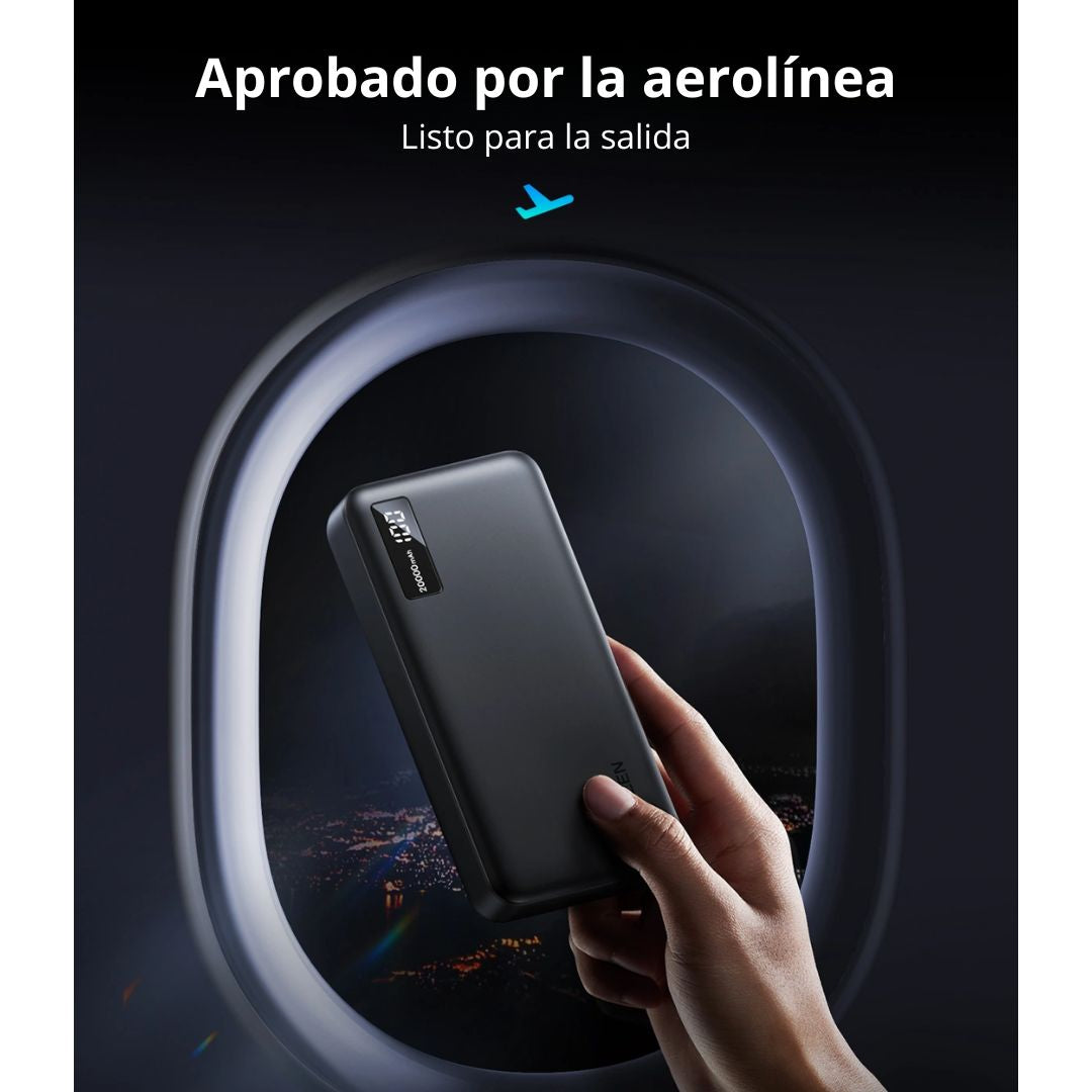 Power Bank UGREEN PB312 20000 mAh 20W PD Carga Rápida USB-C y USB-A