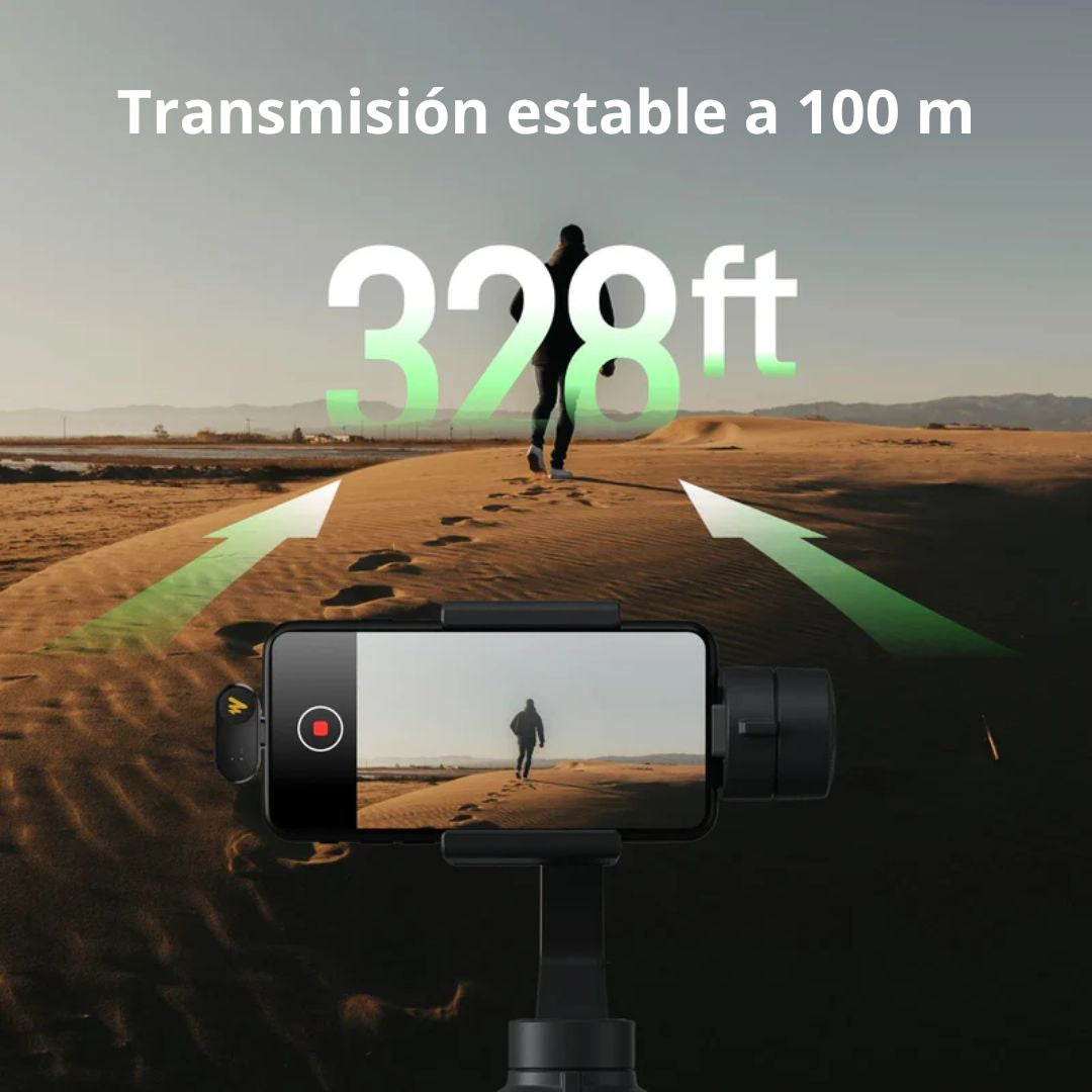 Micrófono Inalámbrico Solapero Lavalier Maono Wave T1 Mini 2TX 100m 30h WM622