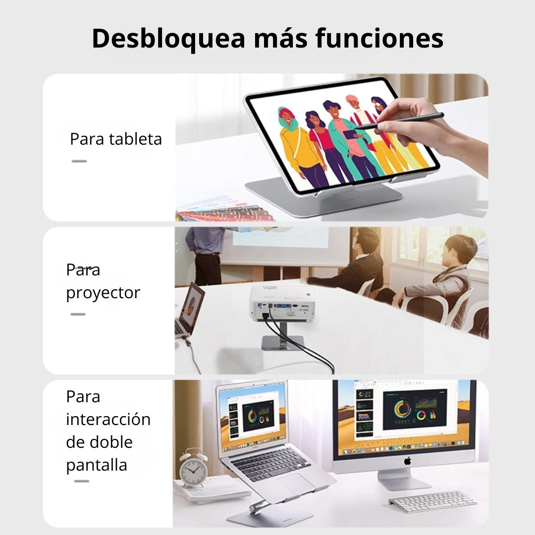 Soporte para Laptop UGREEN LP339 Ajustable y Plegable de Aluminio para 17.3 Pulgadas