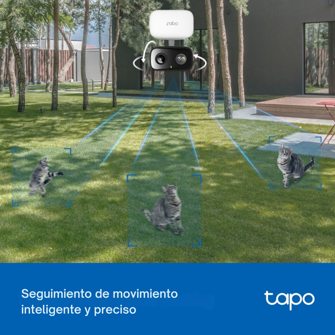 Cámara WiFi TP-Link Tapo C206 Interior Exterior 1080p 360° con Visión Nocturna Color