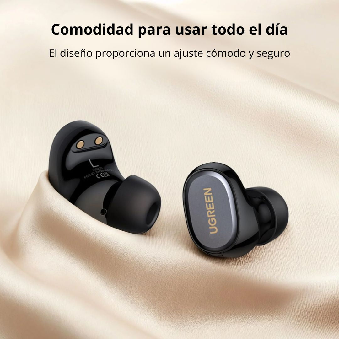 Audífonos Bluetooth 6.0 UGREEN Dots WS220 Inalámbricos 35h con Micrófono ENC