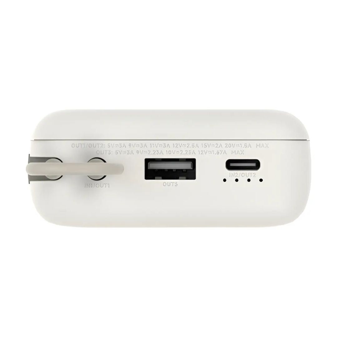 Power Bank Xiaomi 20000mAh 33W con Cable USB-C Integrado y Carga Rápida