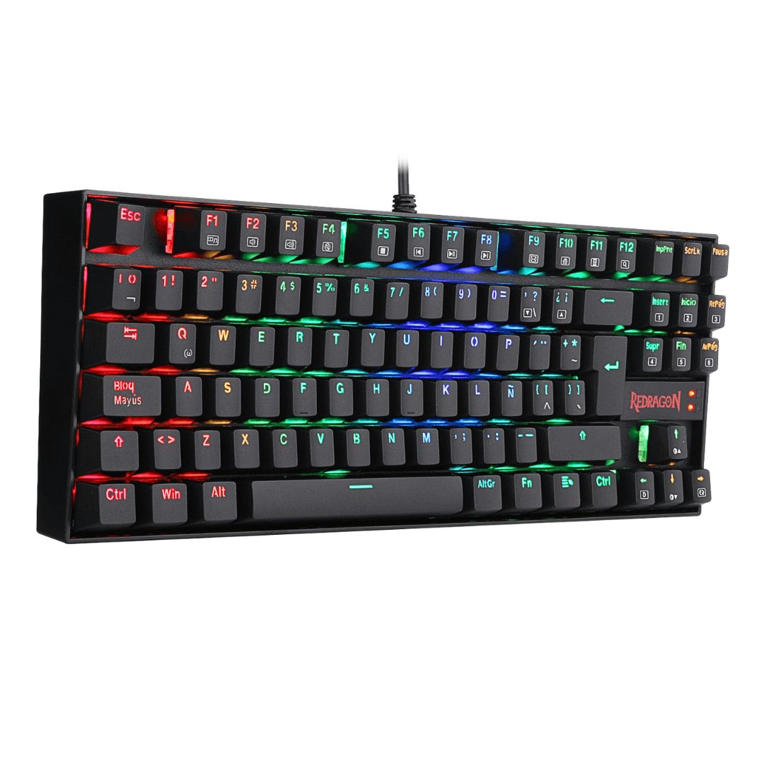Teclado Mecánico Gamer Redragon Kumara K552RGB TKL Español con RGB Anti-Ghosting