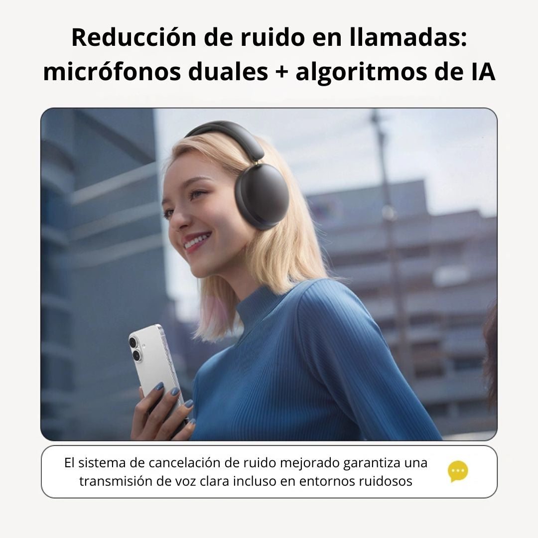 Audífonos Bluetooth UGREEN Studio Max2 HP205 Over Ear 80h con Carga Rápida
