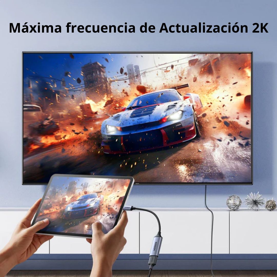 Adaptador USB-C a HDMI UGREEN 4K 60Hz para Laptop MacBook DeX 10cm CM297