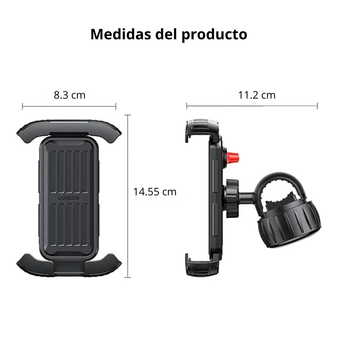 Soporte de Celular para Bicicleta UGREEN LP494 Manillar 360° hasta 6.8”