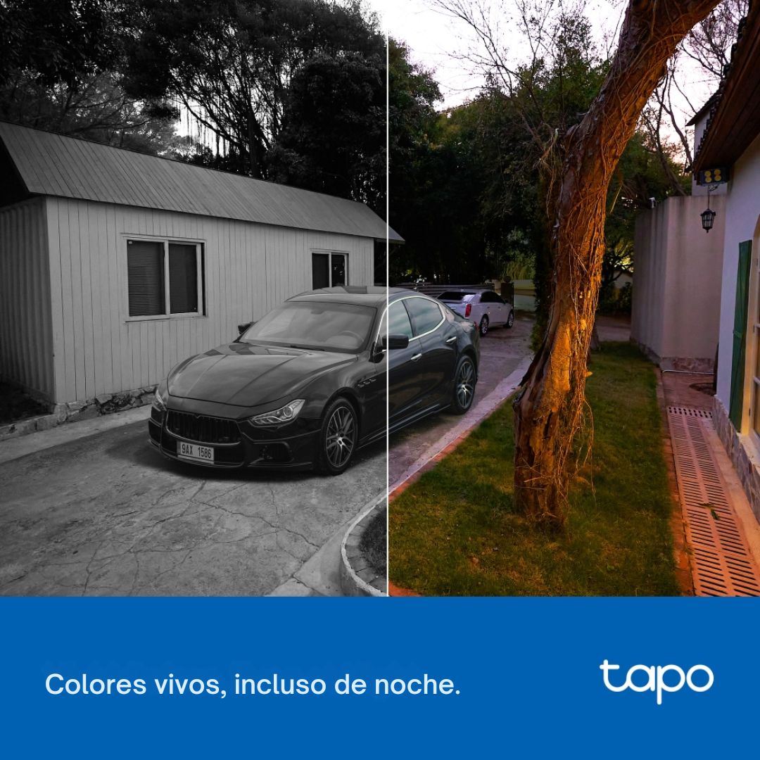 Cámara WiFi TP-Link Tapo C206 Interior Exterior 1080p 360° con Visión Nocturna Color