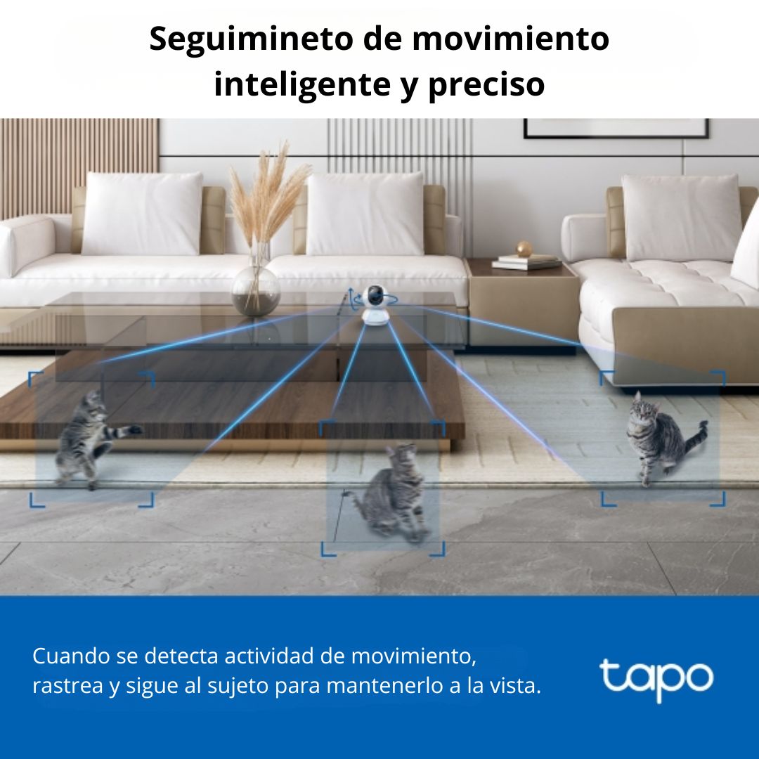 Cámara WiFi 360° 3K 5MP TP-Link Tapo C230 con IA y Visión Nocturna
