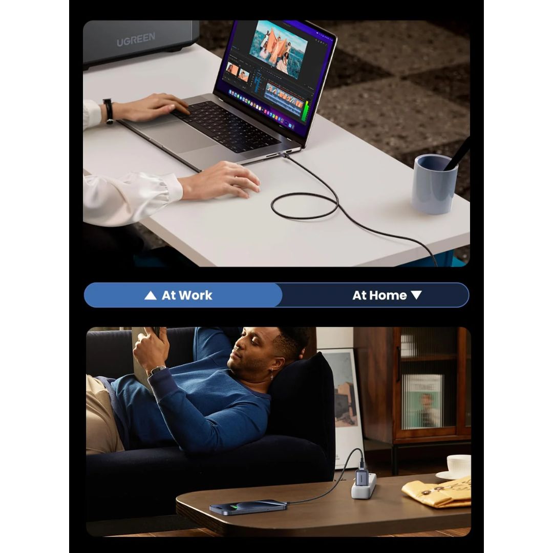 Cable USB-C a USB-C UGREEN 240W 2m L513 Carga Rápida PD 3.1 Trenzado